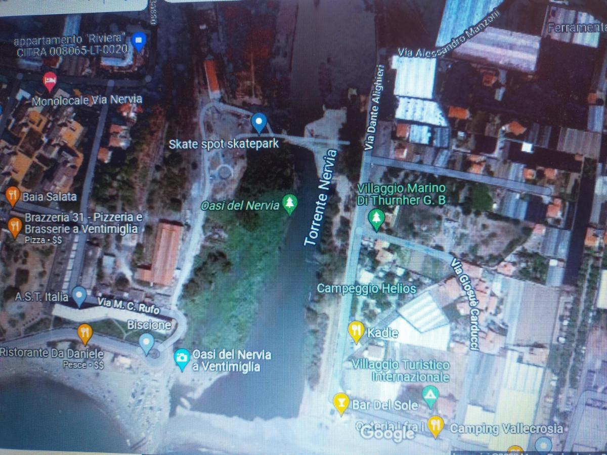 Appartamento Riviera Trilocale Wifi E Parcheggio Privato Ventimiglia Kültér fotó